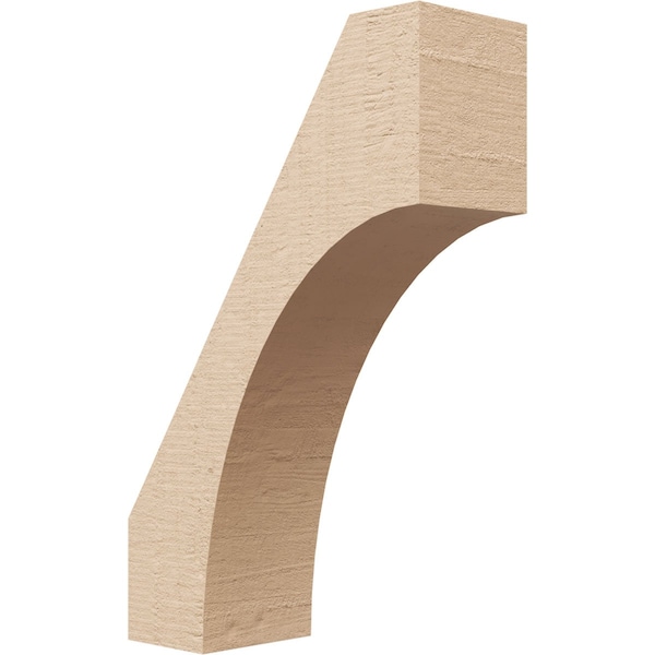Ekena Millwork 3-inch W x 8-inch D x 12-inch H Westlake Rough Cedar Woodgrain TimberThane Knee Brace, Primed BRCUR03X08X12WTLRCPR - main